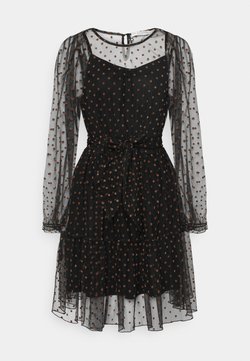 Love Copenhagen - LCASTRID DRESS - Cocktailkleid/festliches Kleid - black/brown