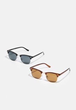 Only & Sons - SUNGLASSES 2 PACK - Sonnenbrille - brown stone/club black