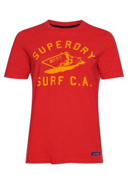 Superdry - CALI SURF - T-Shirt print - apple red