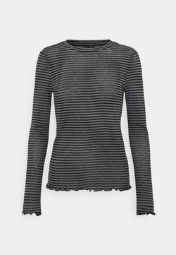 Vero Moda - VMOLINE - Maglietta a manica lunga - medium grey melange/black