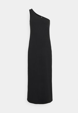 Seafolly - BEACH EDIT ONE SHOULDER MIDI - Vestito di maglina - black