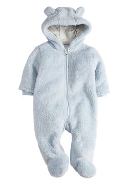Next - BLUE COSY FLEECE BEAR PRAMSUIT (0MTHS-2YRS) - Pyjama - blue