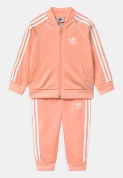 adidas Originals - SLICE TREFOIL CREW ADICOLOR ORIGINALS PULLOVER - Trainingsvest - glow pink/white