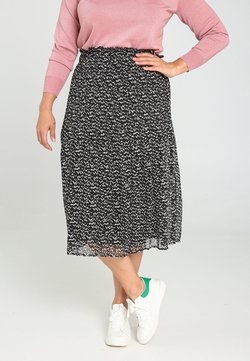 Paprika - AUS BEDRUCKTEM MIT GLANZEFFEKTEN - A-lijn rok - black