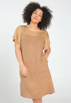 Paprika - MIT SEIDIGEN ÄRMELN - Korte jurk - caramel