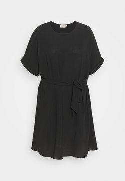 ONLY Carmakoma - CARJACKIE KNEE DRESS - Korte jurk - black