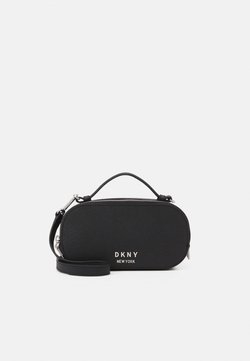 DKNY - PERLA FLAP CBODY - Schoudertas - black/silver