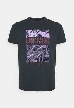 Shine Original - SURF PRINT TEE  - T-Shirt print - navy