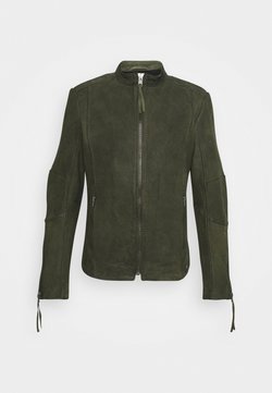 Tigha - NIAM BUFFED - Leren jas - military green