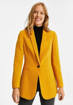 WE Fashion - MET STRUCTUUR - Blazer - ochre yellow