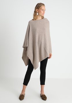 Part Two - KRISTANNA - Poncho - light camel melange