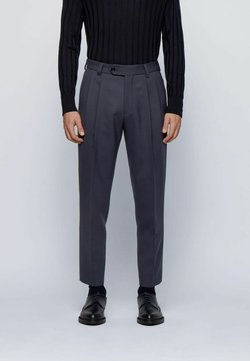 BOSS - Pantaloni eleganti - dark blue