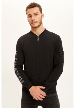 DeFacto - Felpa aperta - black