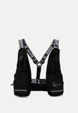 Karl Kani - TAPE UTILITY VEST BAG - Schoudertas - black