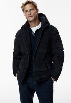 Massimo Dutti - Leren jas - blue