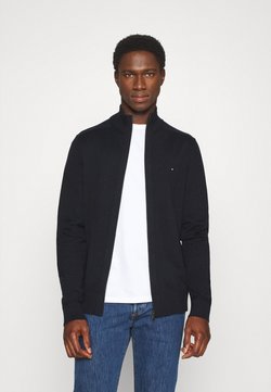 Tommy Hilfiger - PIMA ZIP THROUGH - Vest - blue