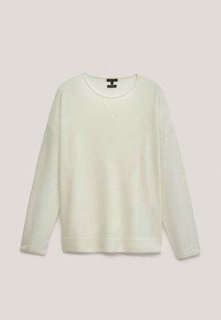 Massimo Dutti - MIT RUNDAUSSCHNITT  - Sweater - beige