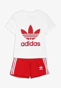 adidas Originals - SET UNISEX - Shorts - white/scarlet