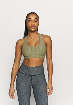 Cotton On Body - WORKOUT CUT OUT CROP - Sport-BH mit leichter Stützkraft - oregano