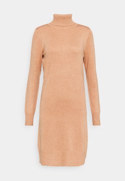 Saint Tropez - MILASZ ROLLNECK DRESS - Abito in maglia - pecan brown