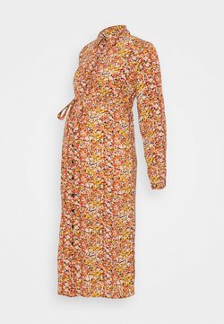 Pieces Maternity - PCMLEONA MIDI DRESS - Korte jurk - black/misty rose