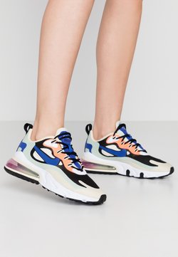 Nike Sportswear - AIR MAX 270 REACT - Sneakers laag - fossil/hyper blue/black/pistachio frost/fire pink/hyper crimson