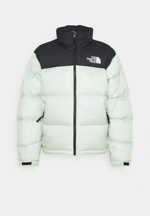 white puffer north face jacket