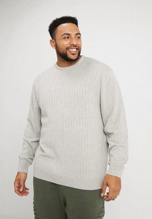 Grå Jack´s Sportswear Plus size klær klær i store Jack´s Sportswear APPLIQUÉ - Poloskjorter - grey melange