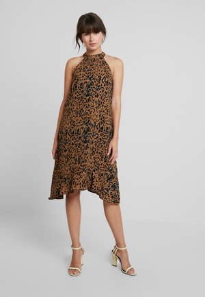 saint tropez leopard print dress