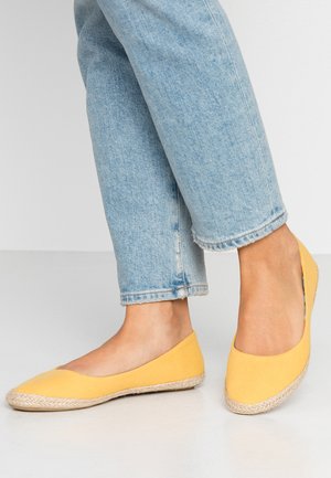 chaussures compensées jaune