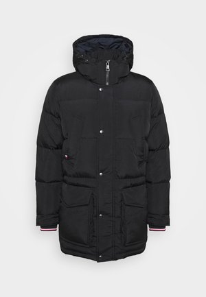 tommy jeans hooded down overhead puffer jacket