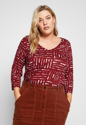 Brune Evans Plus size klær klær i store størrelser på nett Evans Topper langermet - rust