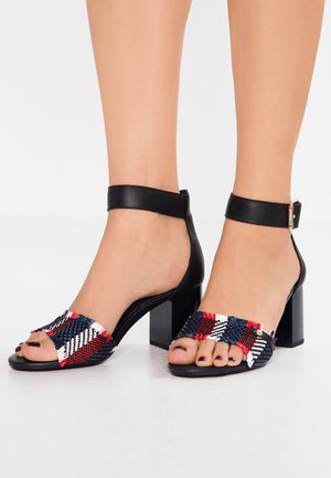 tommy hilfiger block heel sandals