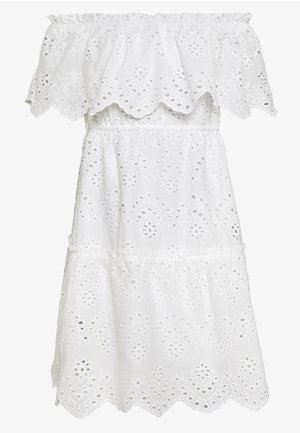 Vila Off shoulder topper og kjoler | Zalando Vila VILATTI SHORT DRESS - Kjole - ashley blue