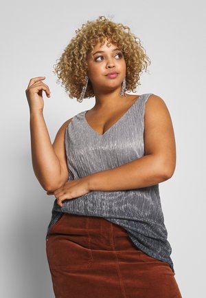 Grå Parkdress til jente og gutt Evans på nett hos Zalando.no Evans OMBRE PLEATED - Bluser - grey